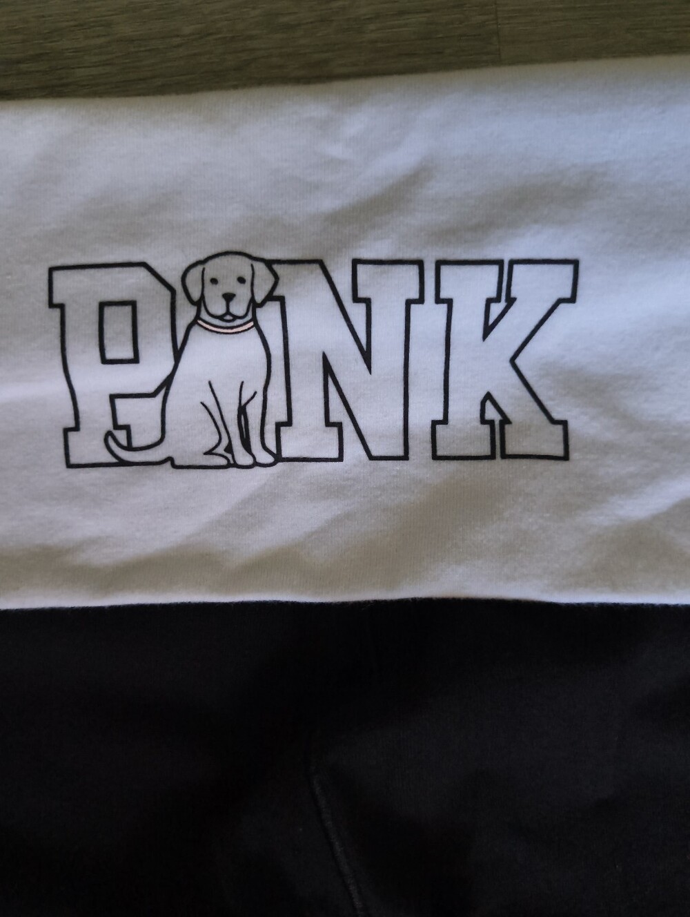 VS PINK fold Over Leggings Limited-Edition Spring Break Midnight Size L NWoT - Picture 7 of 7